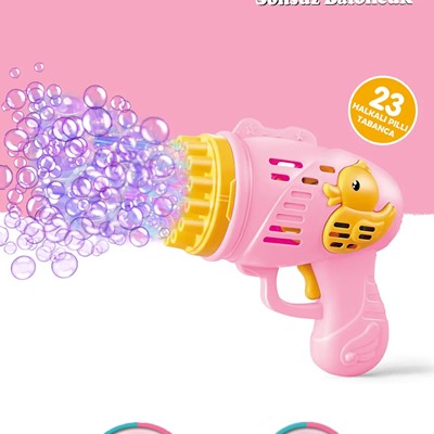 23 Kanal Pilli Baloncuk Makinesi Baloncuk Tabancası Köpük Tabancası Bubble Gun Ördek